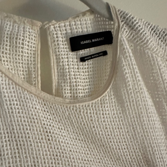 Isabel Marant Fringe Cream Top 36 - Picture 3 of 6